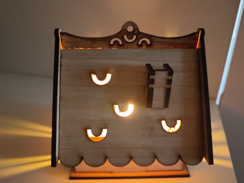 Wooden Tealight Candle Village.Laser cut wooden wedding sign, Custom engraved birthday gift Garden Route