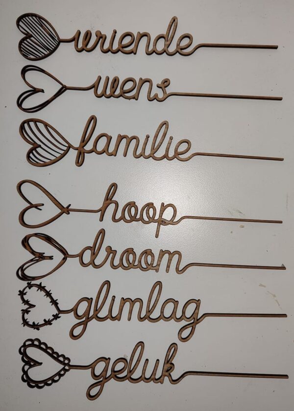 Wooden Indoor Plant Labels