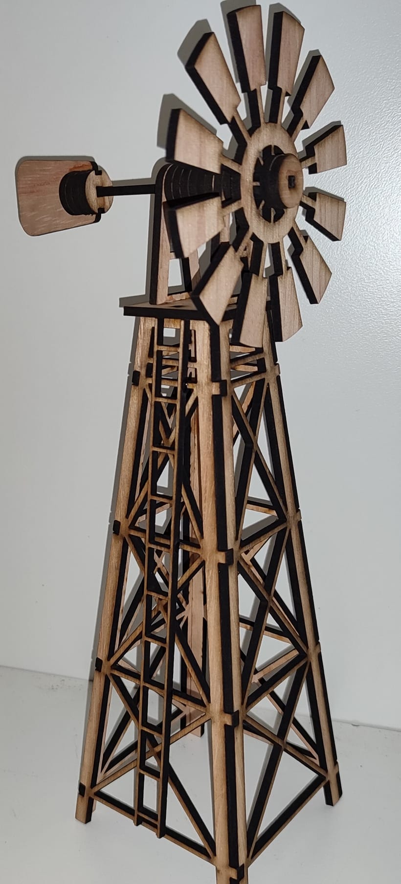 Wooden Windmill Replica Display,Laser cut wooden wedding sign, Custom engraved birthday gift Garden Route