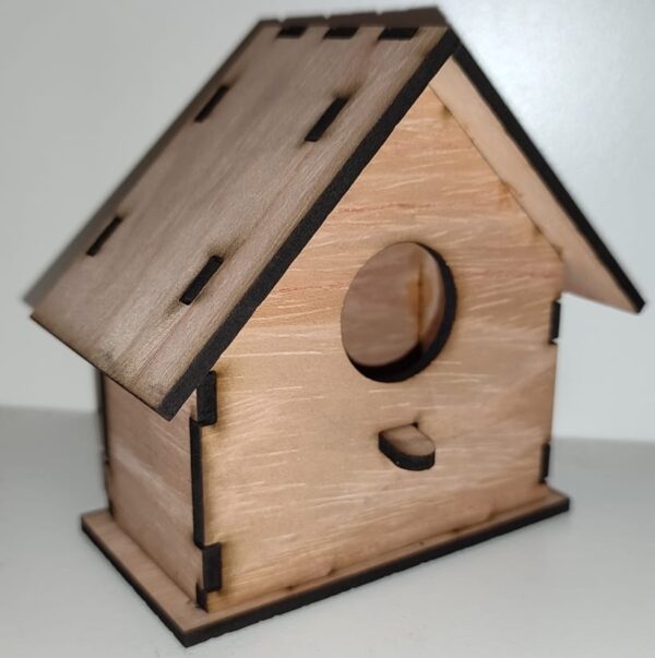 Wooden Garden Birdhouse with Perch