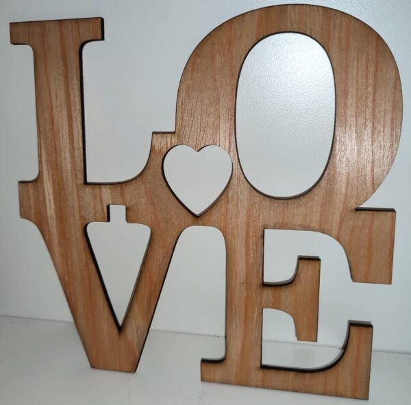 Wooden Love Heart Sign