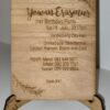 Wooden 21st Birthday Party invite Display stand - Image 4