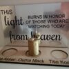 honor memory sign