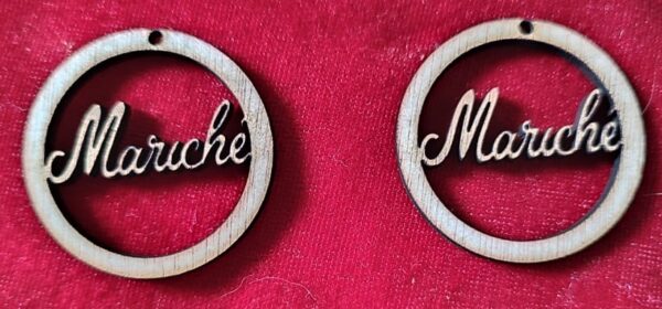 Wooden personalized Name Earrings