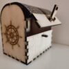 Wooden Sea Pirates Chest with live hinge and catch - Image 2