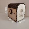 Wooden Sea Pirates Chest with live hinge and catch - Image 3