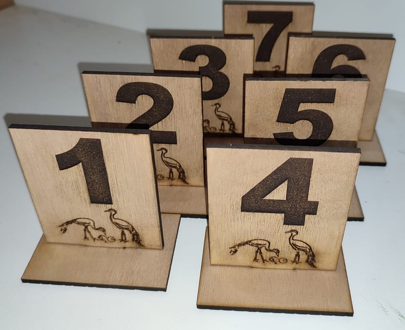 table numbers,Laser cut wooden wedding sign, Custom engraved birthday gift Garden Route