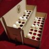 Elegant two-tier wooden egg display rack for fresh chicken eggs - Image 2
