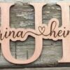 Cutout Wooden Family Name Plaque Sign – Personalized Elegance from the Garden Route, Western Cape - Image 2